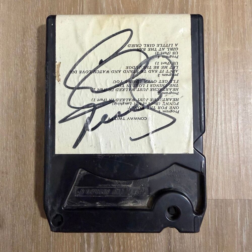 Vintage Conway Twitty Autographed 8 Track Tape 70s Country Retro Americans MCM
